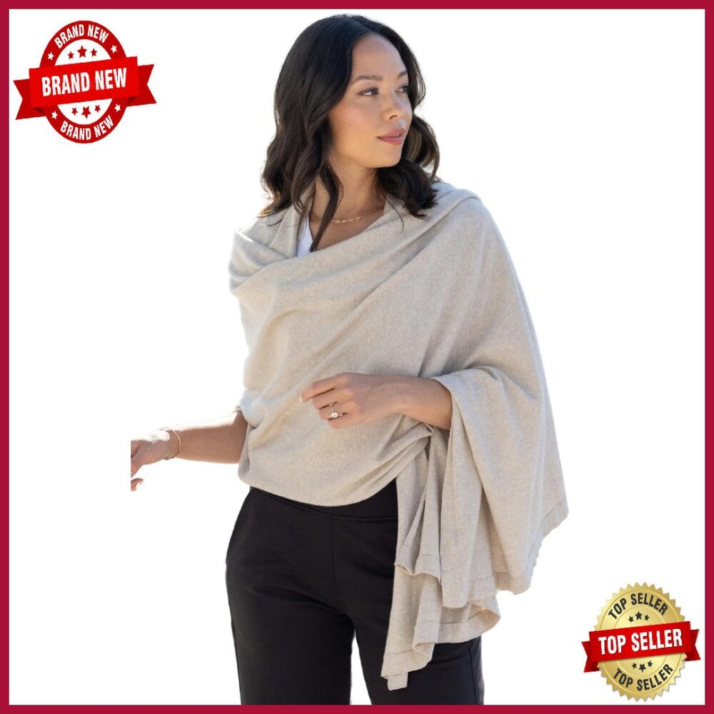 Organic Cotton Travel Scarf Wrap Shawl Women's Versatile Accessory